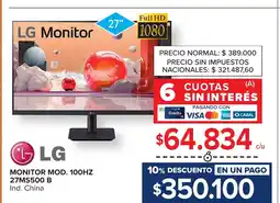 Carrefour Lg monitor TV 27" oferta