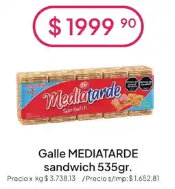 Hergo Mediatarde sandwich oferta