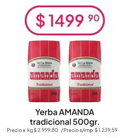 Hergo Amanda yerba tradicional oferta