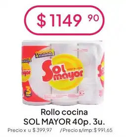 Hergo Sol mayor rollo cocina oferta