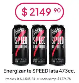 Hergo Lider energizante speed oferta