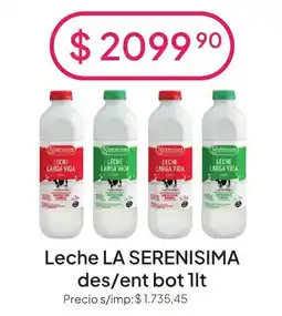 Hergo La serenisima leche larga vida oferta