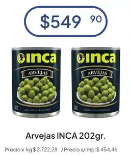 Hergo Inca arvejas oferta