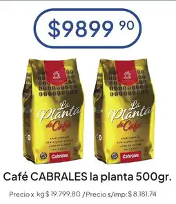 Hergo Cabrales café la planta oferta