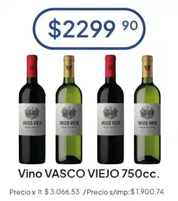 Hergo Vasco viejo vino oferta