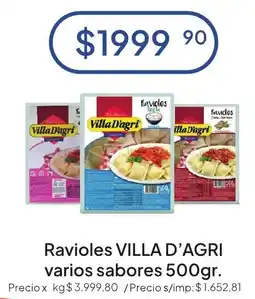 Hergo Villa d'agri ravioles varios sabores oferta