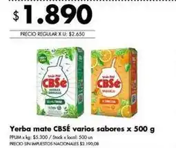 Disco Cbse yerba mate oferta