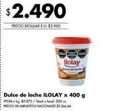 Disco Ilolay - dulce de leche oferta
