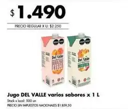 Disco Del valle jugo oferta