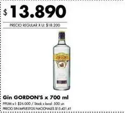 Disco Gordon's gin oferta