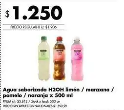 Disco H2oh agua saborizada oferta