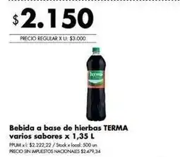 Disco Terma bebida a base de hierbas oferta