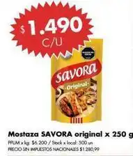 Disco Savora mostaza original oferta