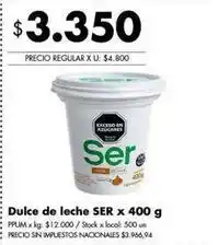 Disco Ser - dulce de leche oferta