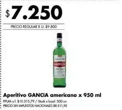 Disco Gancia aperitivo americano oferta