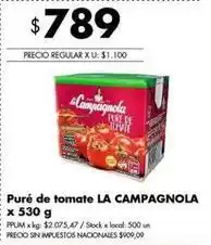 Disco La campagnola - puré de tomate oferta