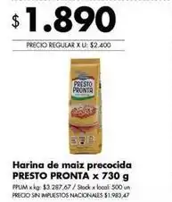 Disco Presto pronta harina de maiz precocida oferta