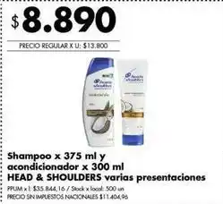 Disco Head & shoulders - shampoo and conditioner oferta