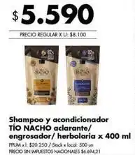Disco Shampoo y acondicionador aclarante/engrosador oferta