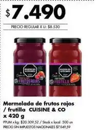 Disco Cuisine & Co mermelada de frutos rojos / frutilla oferta