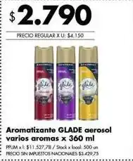 Disco Glade - aromatizante aerosol oferta