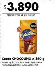 Disco Chocolino - cacao oferta
