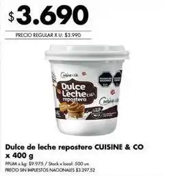 Disco Dulce de leche repostero oferta