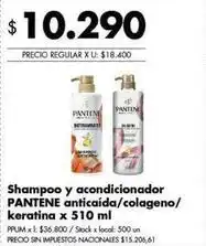 Disco Pantene - shampoo y acondicionador oferta