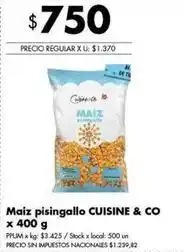 Disco Cuisine & Co maiz pisingallo oferta