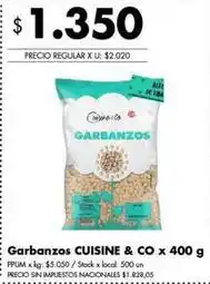 Disco Cuisine & Co garbanzos oferta