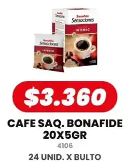 Autoservicio Capo BonaFide cafe saq. sensaciones oferta