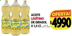 Supermercados Mariano Max Legítimo aceite de girasol oferta