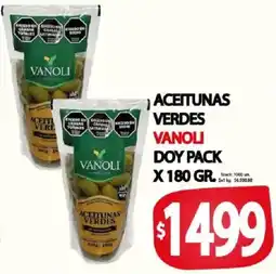 Supermercados Mariano Max Vanoli aceitunas verdes oferta