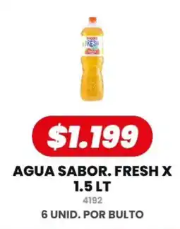 Autoservicio Capo Bagga agua sabor. fresh oferta