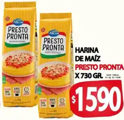 Supermercados Mariano Max Presto pronta arcor harina de maíz oferta