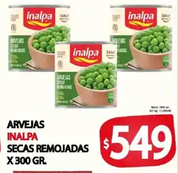 Supermercados Mariano Max Inalpa arvejas secas remojadas oferta
