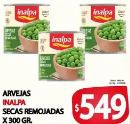 Supermercados Mariano Max Inalpa arvejas secas remojadas oferta