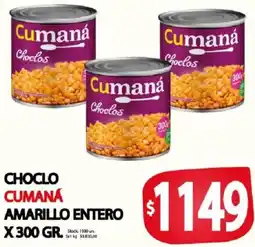 Supermercados Mariano Max Cumaná choclos amarillo entero oferta