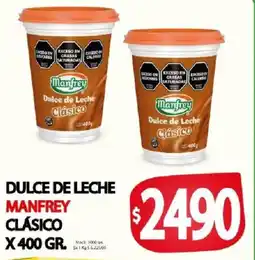 Supermercados Mariano Max Manfrey dulce de leche clásico oferta