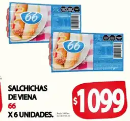 Supermercados Mariano Max 66 salchichas de viena oferta