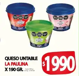 Supermercados Mariano Max La paulina queso untable oferta