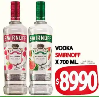 Supermercados Mariano Max Smirnoff vodka oferta