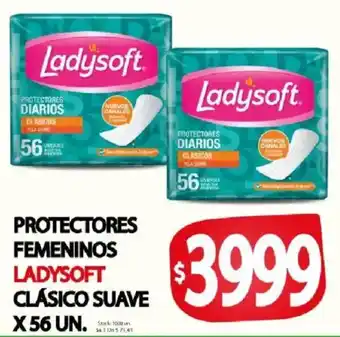 Supermercados Mariano Max Ladysoft protectores femeninos clásico suave oferta