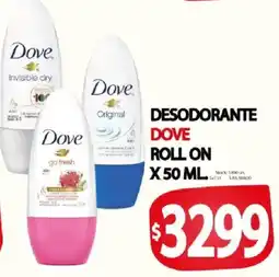 Supermercados Mariano Max Dove desodorante roll on oferta