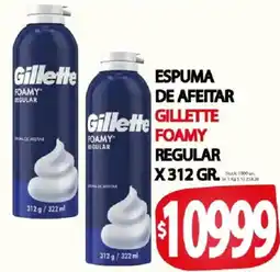 Supermercados Mariano Max Gillette espuma de afeitar foamy regular oferta