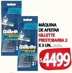 Supermercados Mariano Max Gillette maquina de afeitar prestobarba 2 oferta