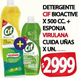 Supermercados Mariano Max Cif detergente bioactive oferta