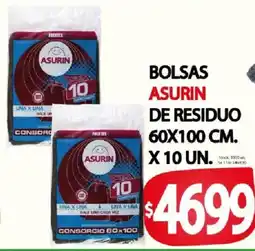 Supermercados Mariano Max Asurin bolsas de residuo oferta