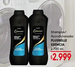 Supermercados Mariano Max Plusbelle shampoo acondicionador esencia oferta