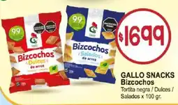 Supermercados Mariano Max Gallo snacks bizcochos oferta